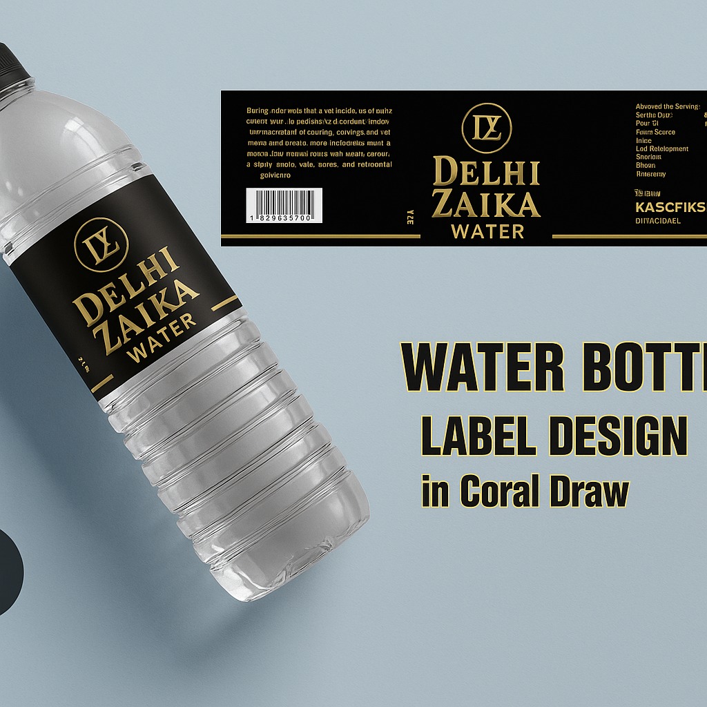 Delhi Zaika custom-labelled bottled water design